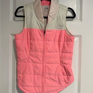 The North Face Women's Pink and Cream Vest